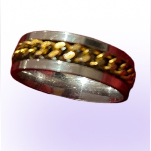 Vintage Other - Vintage Style Titanium Band Ring Size‎ 11